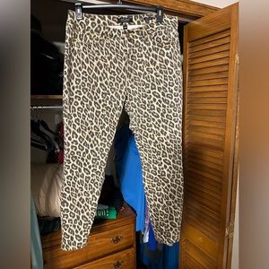 Judy Blue Skinny Fit Leopard Print Jeans 16W